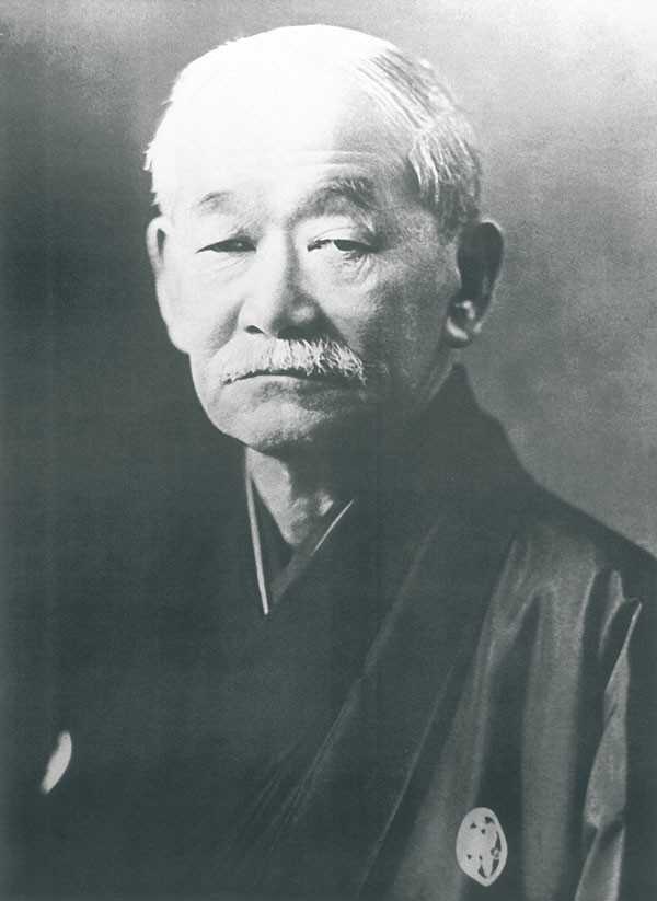 Nihon poster Jigoro Kano zwart-wit