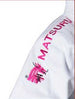 Matsuru Judopak Semi Wedstrijd wit met roze schouderlabel