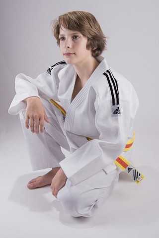 Adidas Judopak J350 wit-zwart