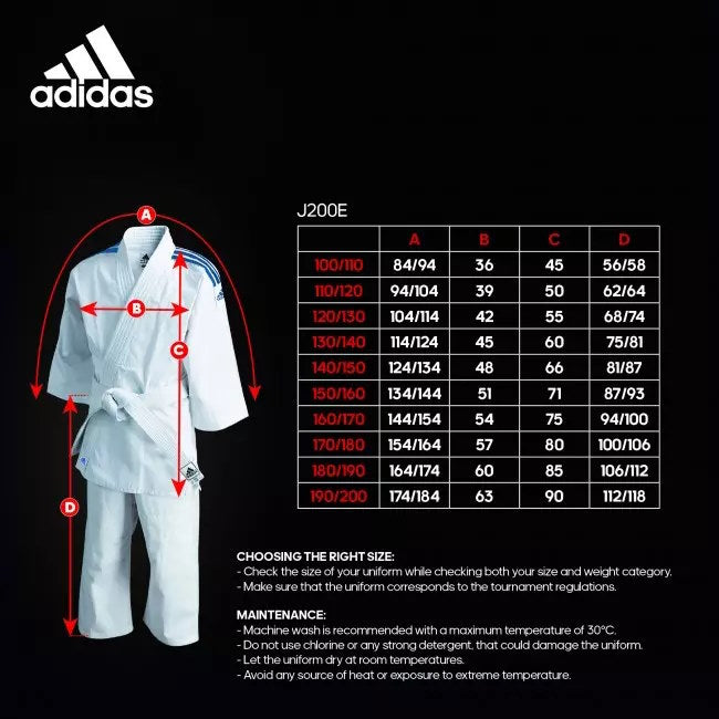 Adidas maattabel online