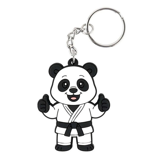 panda sleutelhanger plat