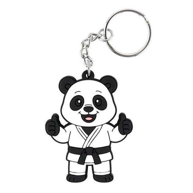 panda sleutelhanger plat