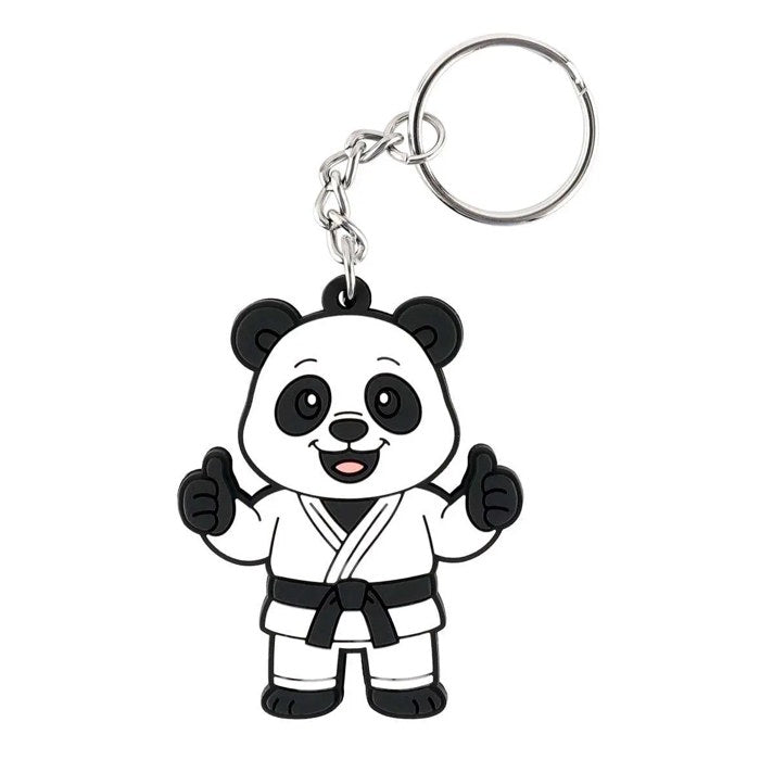 panda sleutelhanger plat