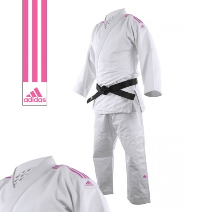 Jood verzoek aangenaam Adidas Judopak J690 Quest wit/roze